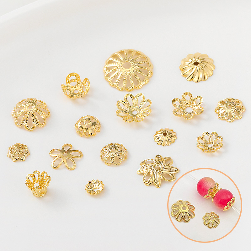 18K包金保色花托隔片垫片