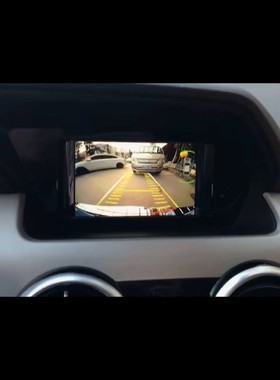 适用11-15款奔驰GLK300/E260C180C200安装倒车影像解码器轨迹模块
