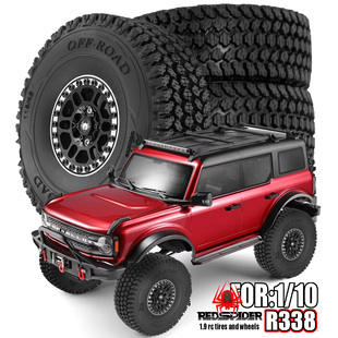 RS红蜘蛛1/10伟力104020 烈马TRAXXAS TRX4 1.9寸金属轮毂+胎R338