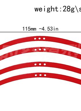 RC4WD仿真1:10模型TF2仿真越野车红色超软弹簧钢板(Z-S0570) W182