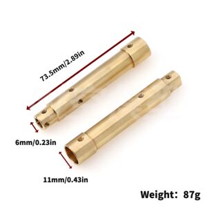 1/10仿真模型Axial SCX10PRO scx10pro车架金属后桥铜管桥管LY46