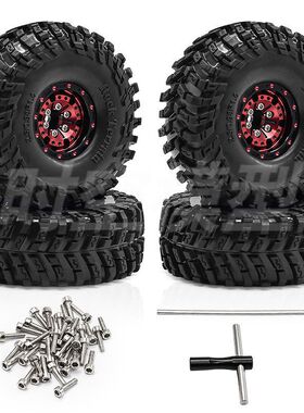 1/18TRX4M SCX24 FMS Ascent-18 1.0英寸轮毂轮胎 攀爬车胎皮D314