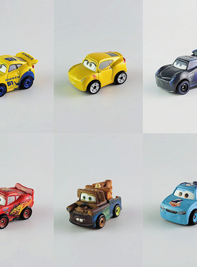 正版美泰汽车总动员赛车总动员MINI 合金车麦昆酷姐