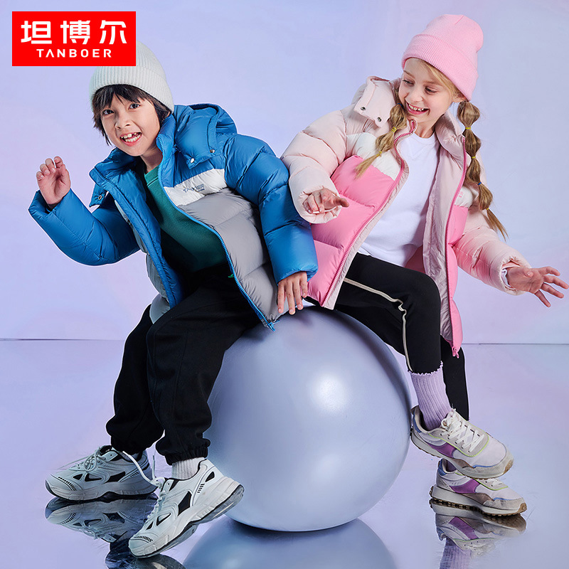 坦博尔童装羽绒服儿童男女短款