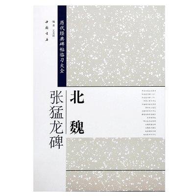 北魏张猛龙碑字帖 历代经典碑帖临习大全 米字格 毛笔字帖楷书成人练字初学者书法字帖8开中国书店正版图书