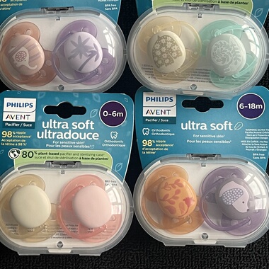AVENT/新安怡马卡龙透气安抚奶嘴0-6-18月超软婴儿安慰睡觉型硅胶