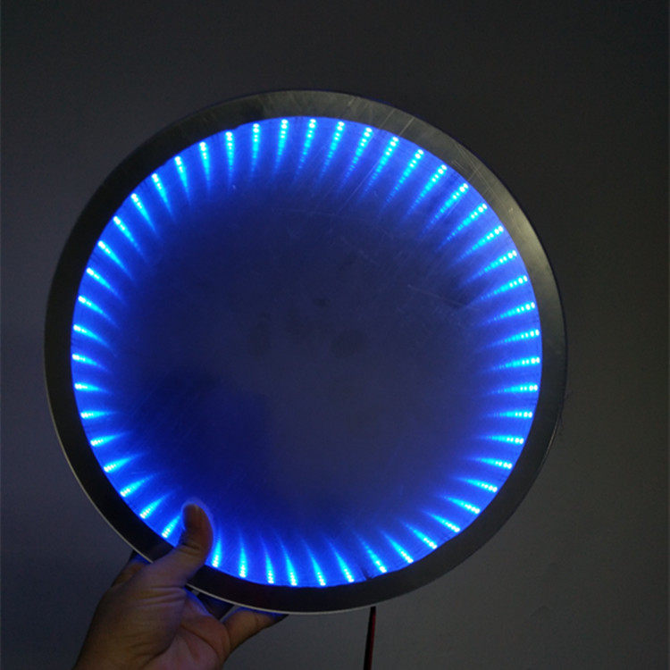 无限延伸镜子 led创意时空小夜灯装饰无限镜面延伸深渊灯时光隧道