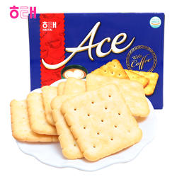 韩国进口食品海太ace苏打咸味饼干薄脆364g 独立小包装办公零食
