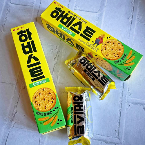 韩国进口零食品乐天绿黑芝麻100g
