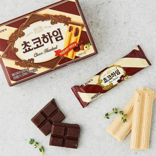 韩国进口零食品克丽安榛子瓦47g