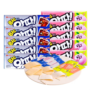 韩国进口食品LOTTE乐天桃子可乐泡泡糖口香糖清新口气约会随身23g