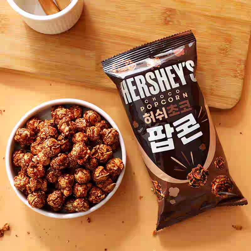 韩国进口好时HERSHEY'S可可巧克力玉米爆米花儿童办公室休闲零食