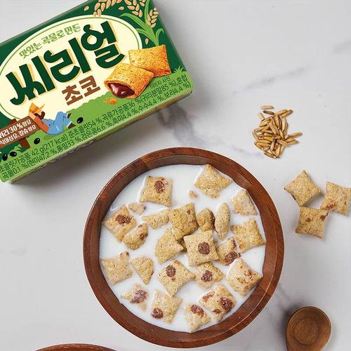 韩国进口乐天粗粮巧克力饼干