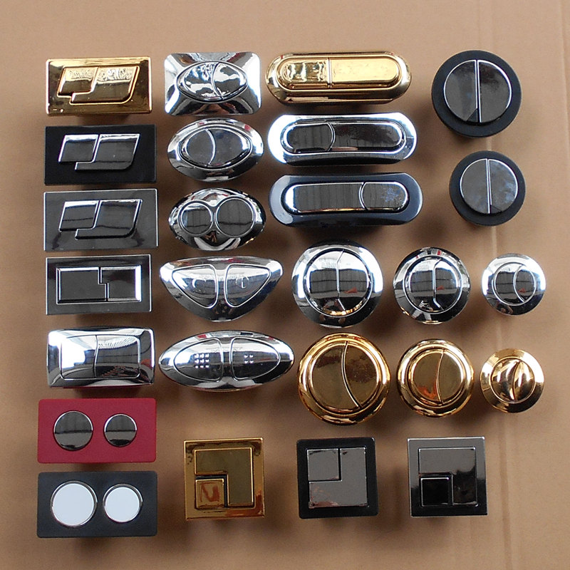 马桶水箱按钮坐便器圆形按键老式