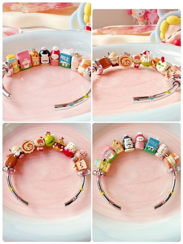 beads女925银饮料精致串珠