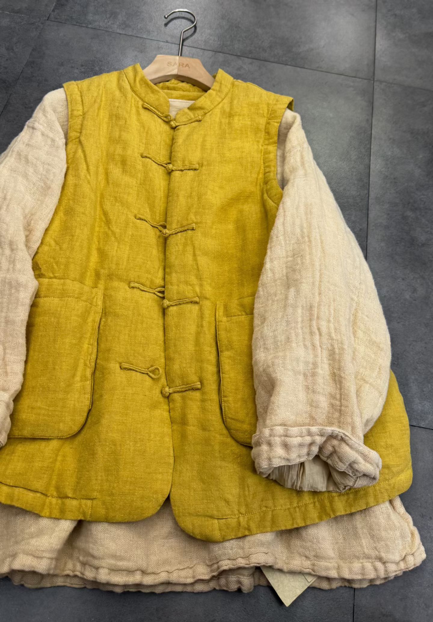 生态汉麻加棉马甲