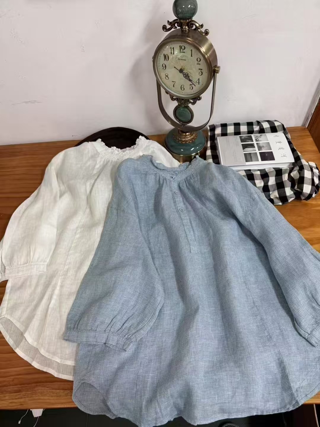 景善铭色织亚麻衬衣2157