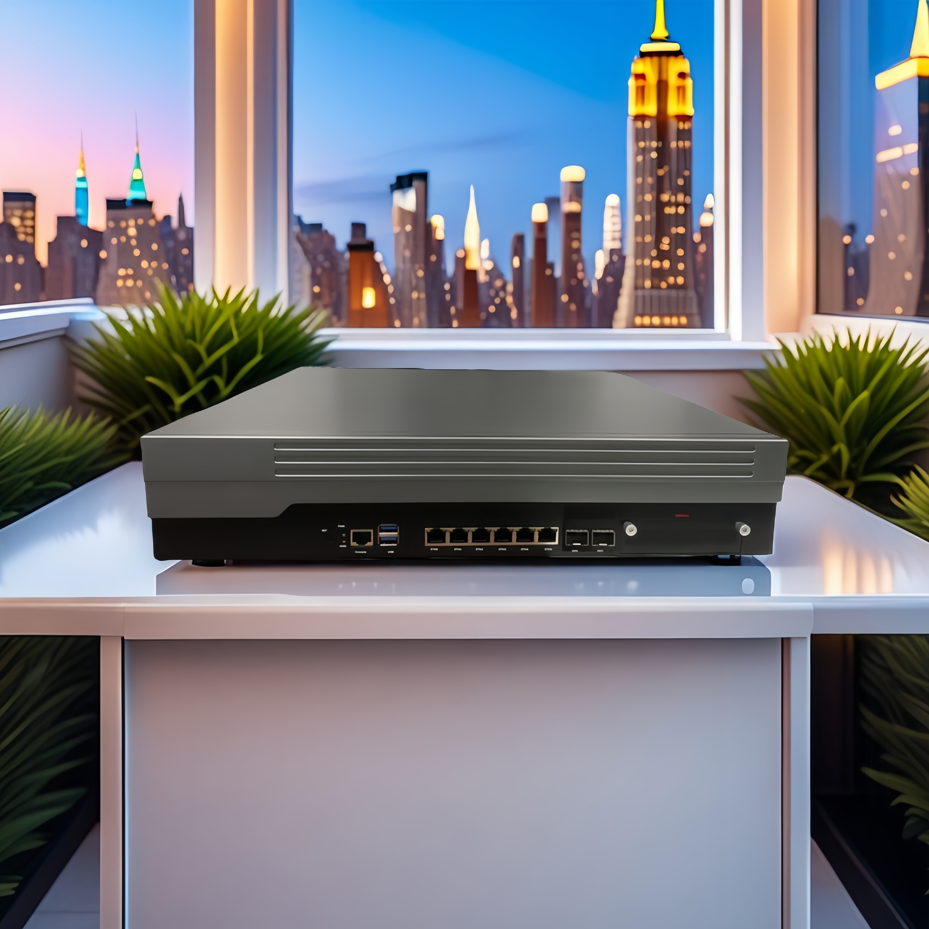 欣曼C612软路由服务器多宽带叠加