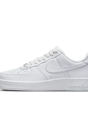 Nike耐克Air Force 1空军一号男子低帮系带白色板鞋CW2288-111