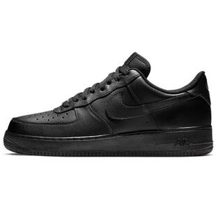 CW2288 Nike 001 男女同款 1空军一号黑武士皮革板鞋 Air Force