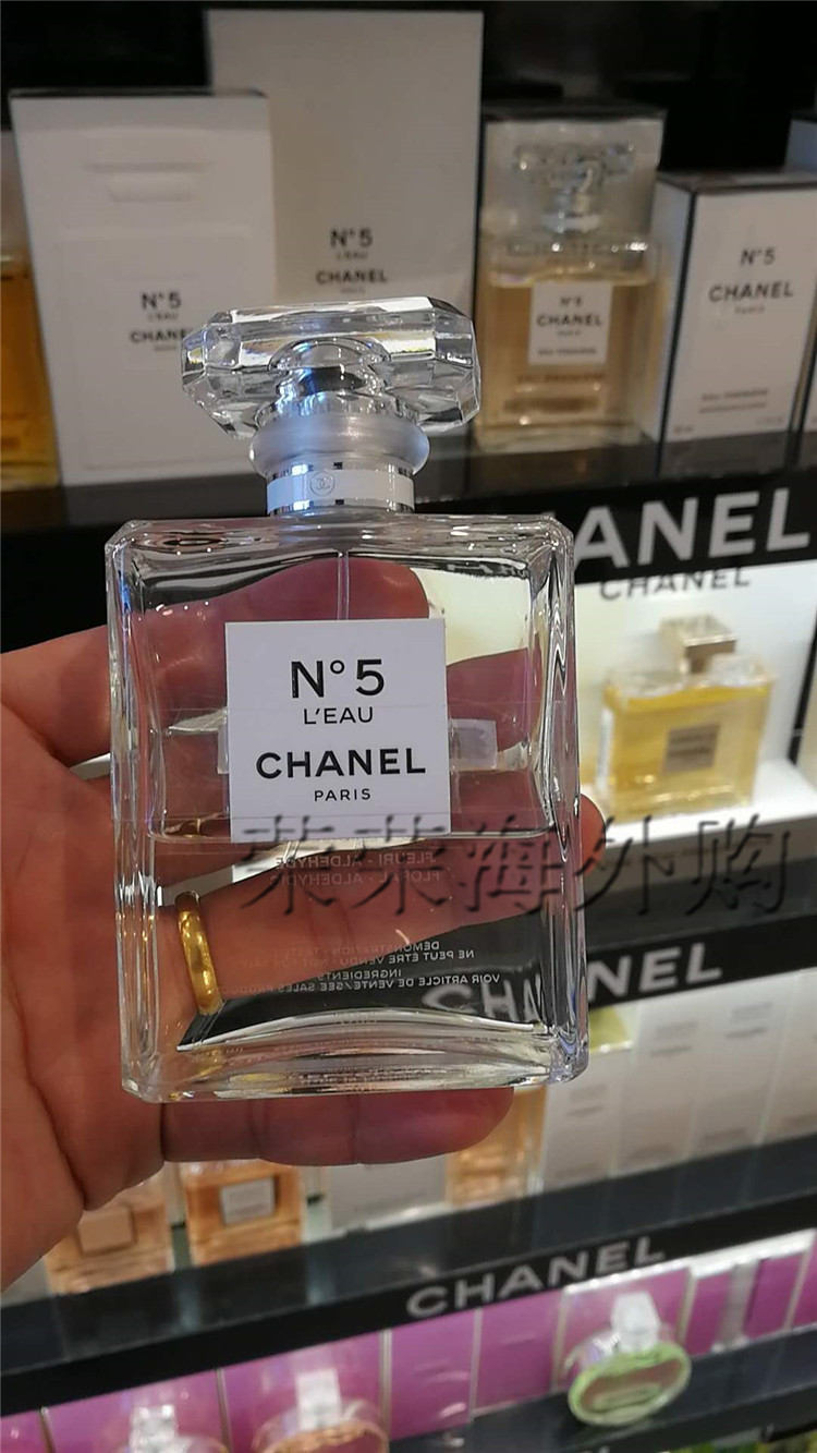 Chanel香奈儿五号之水No.5女士淡香水5号之水N5 L'EAU50ML 100ml