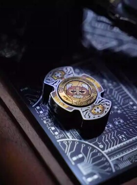 EH EDC勋章雕刻二页指尖陀螺金属解压玩具SSSEDC