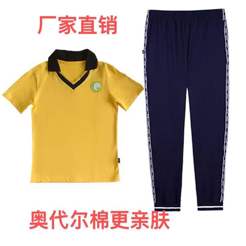 广州越秀区铁一小学生校服班服套装纯棉短袖短裤长秋冬裤夏天薄款