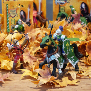 出口中世纪古代骑士兵战争打仗小人兵人塑料军事模型男孩儿童玩具