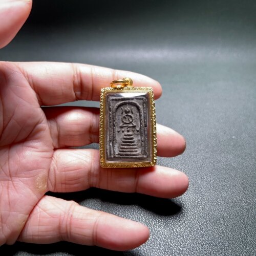 龙婆pring 龙婆斌 2450 崇迪 金壳比赛第一萨马空卡 泰国佛牌真品