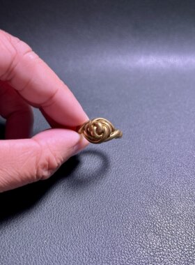 龙婆飘 2550 藤球法戒戒指 萨马空卡 内径1.8cm 泰国佛牌真品吊坠