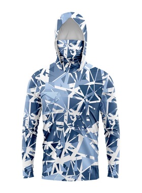 时尚男士钓鱼服冰丝凉感防晒衣男夏季轻薄透气速干路亚防晒衣海钓