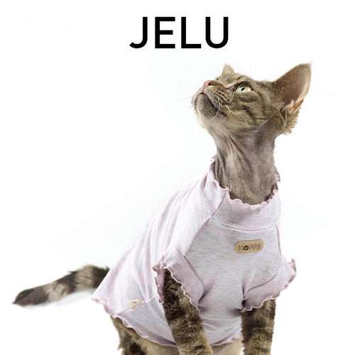 JELU 吉鹿 无毛猫斯芬克斯德文衣服透气背心打底高弹纯棉柔软亲肤
