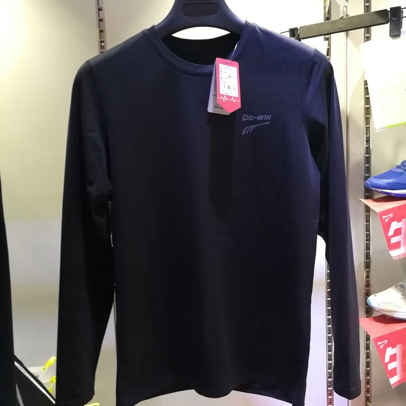 多威长袖春季款加厚舒适男女跑步服圆领训练运动衣休闲服2312007A