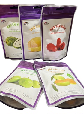 越南代购Vinamit 芒果干莲雾干芭乐干释迦刺果番荔枝风干水果软干
