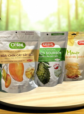越南代购Ohla芒果干刺果番荔枝原味辣味水果干越南特产水果零食