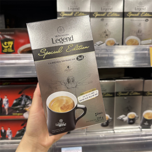 越南代购 225克 中原咖啡Legend传奇特浓三合一速溶咖啡3in1条装