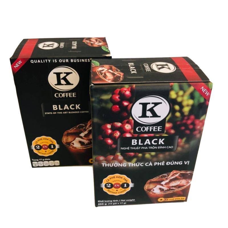 越南代购 K牌 K coffee BLACK二合一速溶无奶咖啡纯黑咖啡15*17克 咖啡/麦片/冲饮 速溶咖啡 原图主图