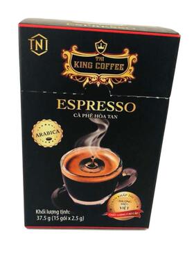 越南代购添爱尊尚TNI KING皇冠速溶无糖意式黑咖啡ESPRESS纯咖啡