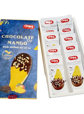 越南代购Ohla杏仁抹碎巧克力芒果干香浓味美特色零食180g独立包装