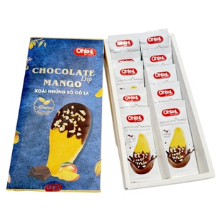 越南代购Ohla杏仁抹碎巧克力芒果干香浓味美特色零食180g独立包装