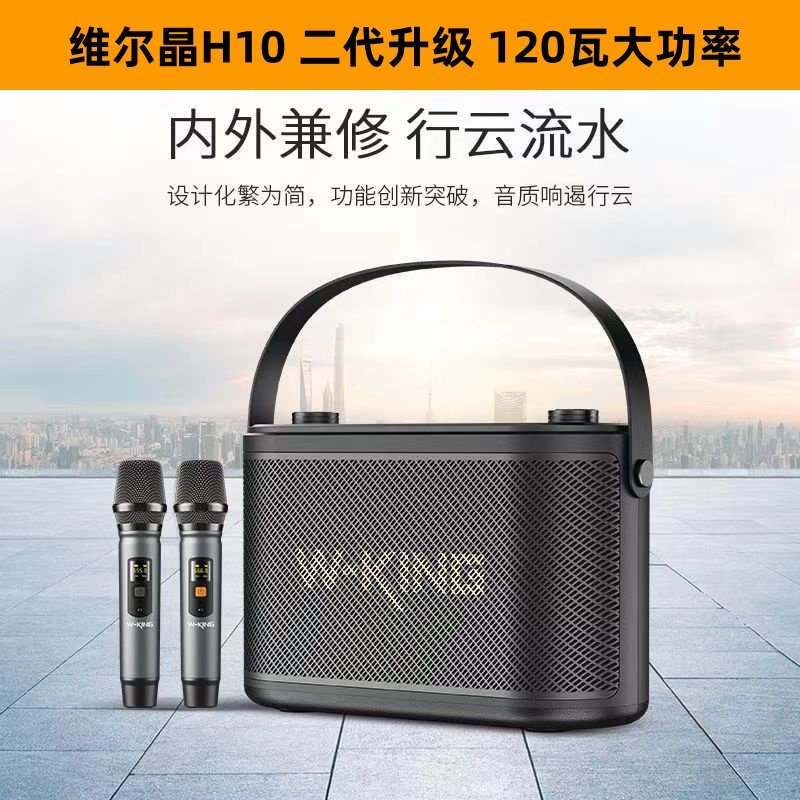 维尔晶H10II便携K歌蓝牙音响