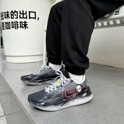 球鞋定制Nike Precision 6 惩戒血祭 黑灰百搭缓震男子实战篮球鞋