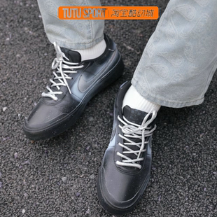 Shot蓝渐层 Court 复古休闲 小众 定制球鞋 黑银低帮男子板鞋 Nike