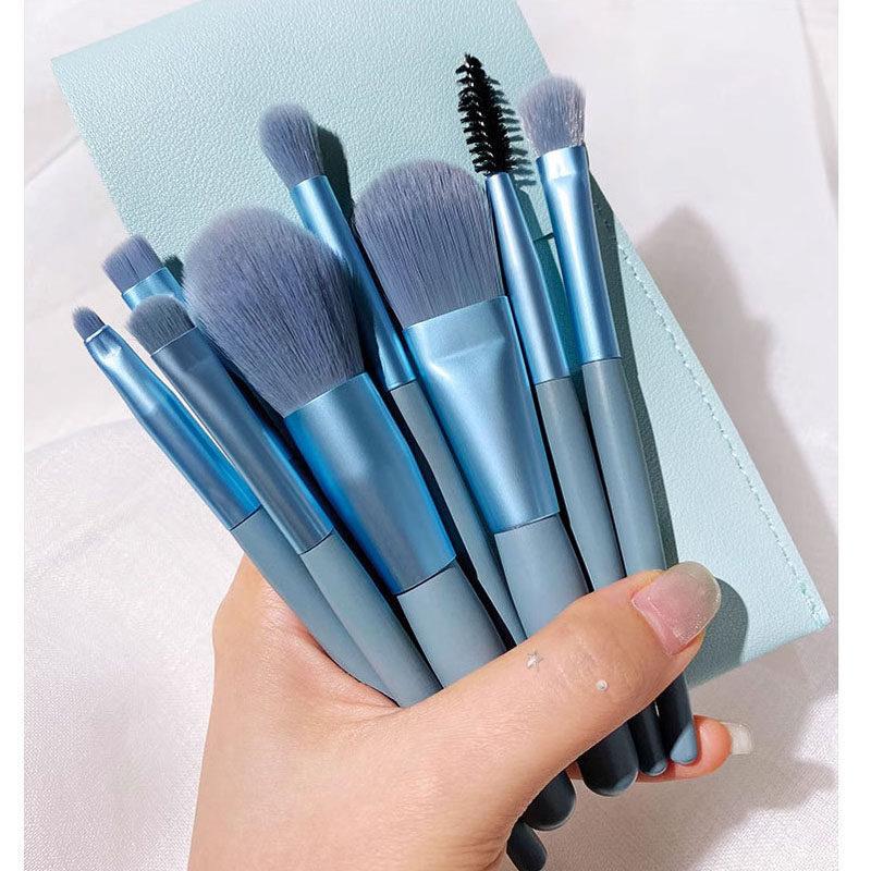 化妆刷套组腮红眼影口红刷哑光8支迷你可携式软毛化妆刷子美妆工