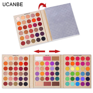 正品UCANBE 86色Pretty眼影盘 珠光哑光眼影修容腮红高光多效彩