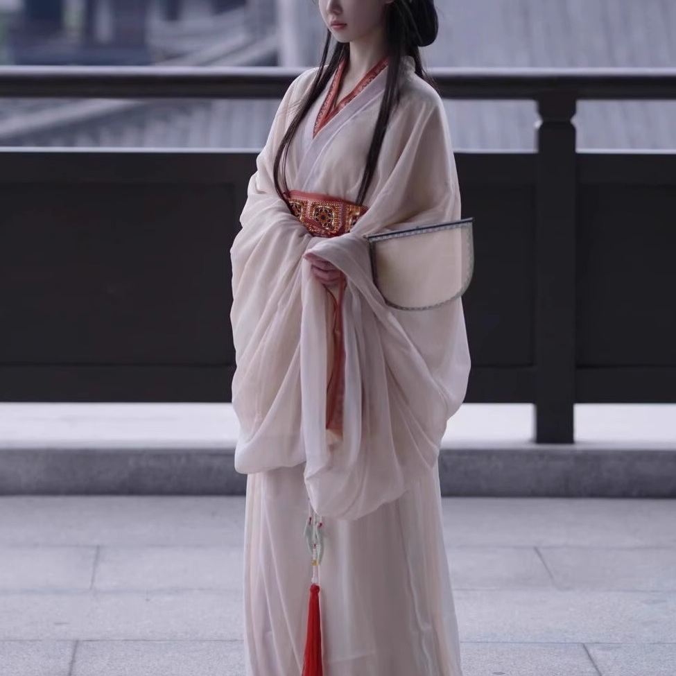 帝莎菲爾戰(zhàn)國袍女春季2025新款楚墓復原款仙氣飄飄大袖衫直裾襦裙