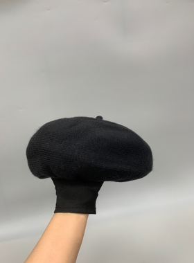 高品质/外贸尾货羊毛贝雷帽不易起球纯色复古画家帽子女生/版型好
