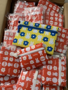 出口日本可爱兔子米菲收纳包证件拉链文件袋零钱卡包收纳卡包