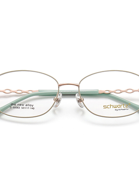50063施华滋高端合金眼镜全框批发ip电镀椭圆形淑女近视眼镜架