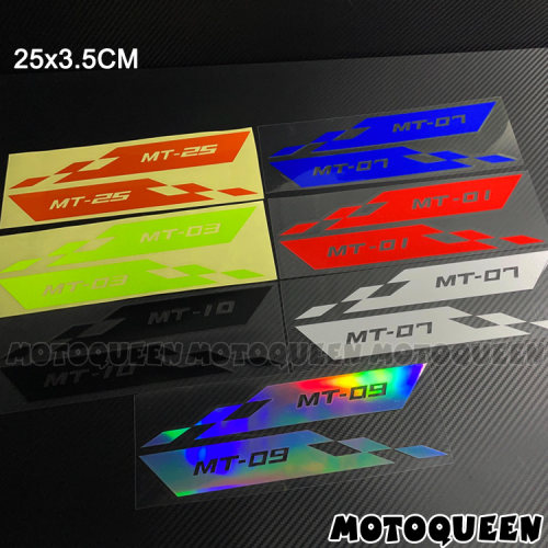 适用MT-03雅马哈MT-07 MT09 MT10摩托车MT25油箱车身反光贴纸贴花